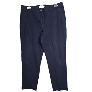 Talbots Pants 12 Womens Curvy Stretch Leg Stretch Blue ankle 26.5 Length casual